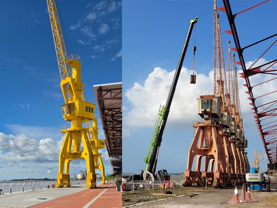 Plano de Rigging para manutenção de guindastes portuários no Porto Futuro II – OSP Engenharia